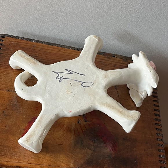 Vintage 90s Handmade Ceramic Cat Candle Holder - Picture 7 of 7